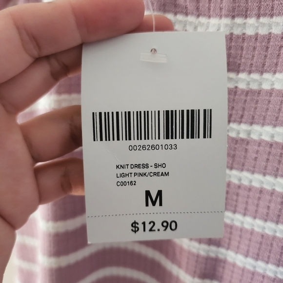 Forever 21 Light pink-cream knit mini dress size medium - Picture 3 of 4